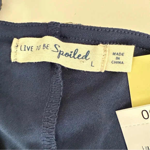 NWT Live To Be Spoiled Butterfly Mesh Overlay Midi Slip Dress Navy Floral Large - Picture 10 of 15